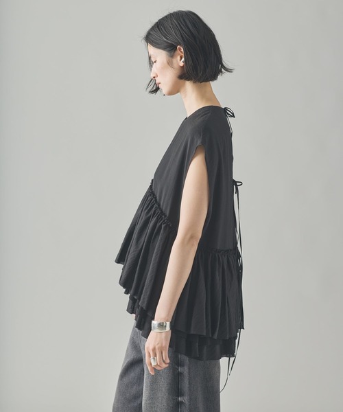 Curensology（カレンソロジー） ブラウス シャツ /シアーギャザー