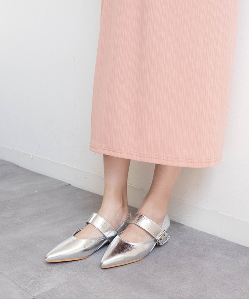 パンプス スタッズベルトフラットパンプス : ZOZOTOWN Yahoo!店 - 通販