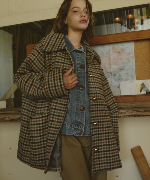 Unitage（ユニテージ） ステンカラーコート コート 金釦ミドルコート