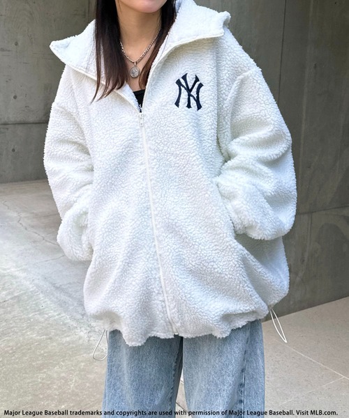 BACK TO THE FIELD ブルゾン アウター 「MLB」ZIPフーディーボア