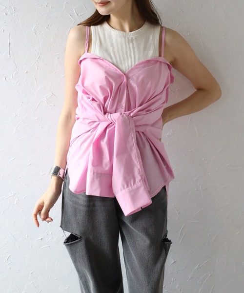 Bonjour Sagan（ボンジュールサガン） ブラウス シャツ 2WAY