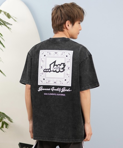 LOST（ロスト） tシャツ 半袖Tシャツ/半袖Tee ボックスロゴ バンダナ