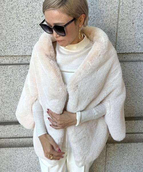 コート アウター リッチボリュームファーケープ レディース : ZOZOTOWN