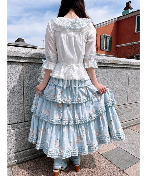 PINK HOUSE（ピンクハウス） ブラウス シャツ ローンフリルブラウス