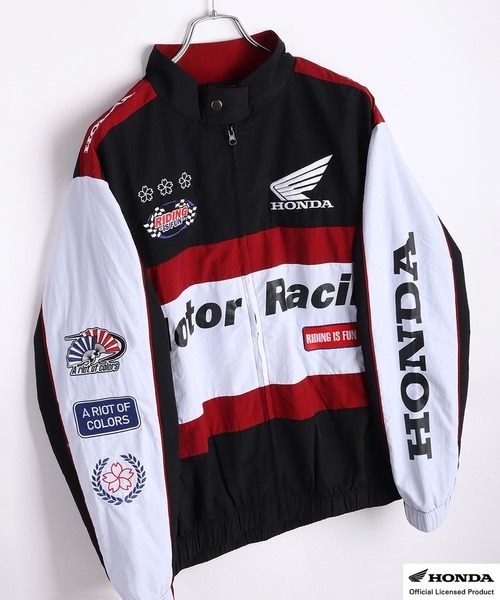 百花繚乱 ブルゾン アウター HONDA × レーシングブルゾン メンズ