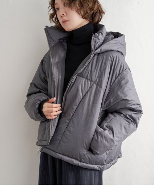 notch. ブルゾン アウター シャイニータフタフードジャケット