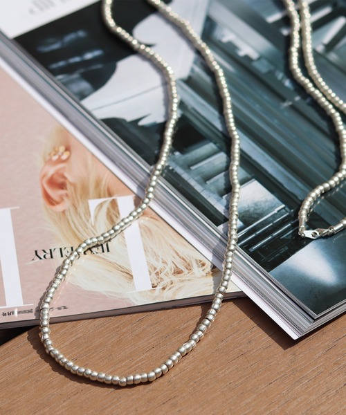 Indian Jewelry ネックレス シルバービーズネックレス / Thai Silver