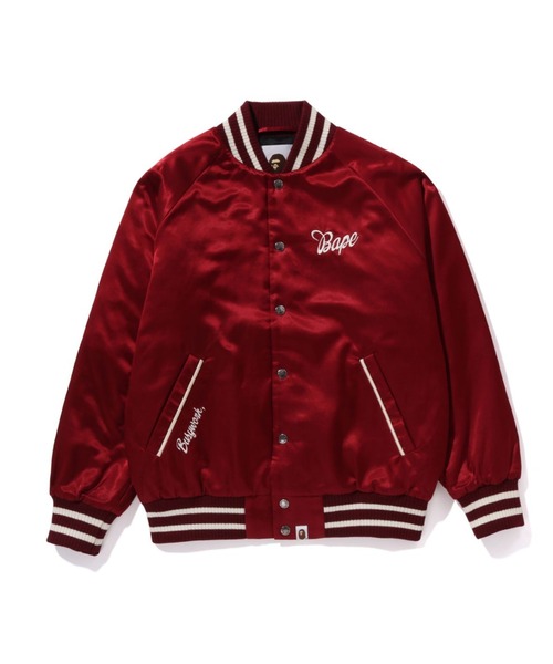 A BATHING APE（アベイシングエイプ） スタジャン BAPE SATIN VARSITY