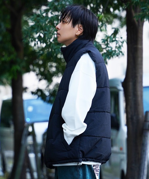 ダウンベスト ベスト ナイロン 中綿 / Nylon Batting Down Vest メンズ