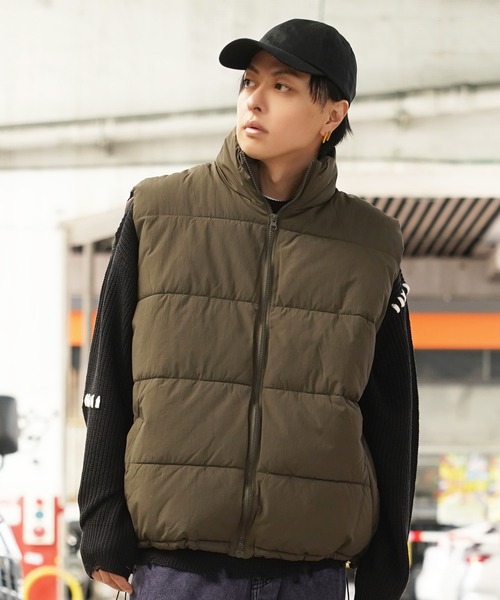 ダウンベスト ベスト ナイロン 中綿 / Nylon Batting Down Vest メンズ
