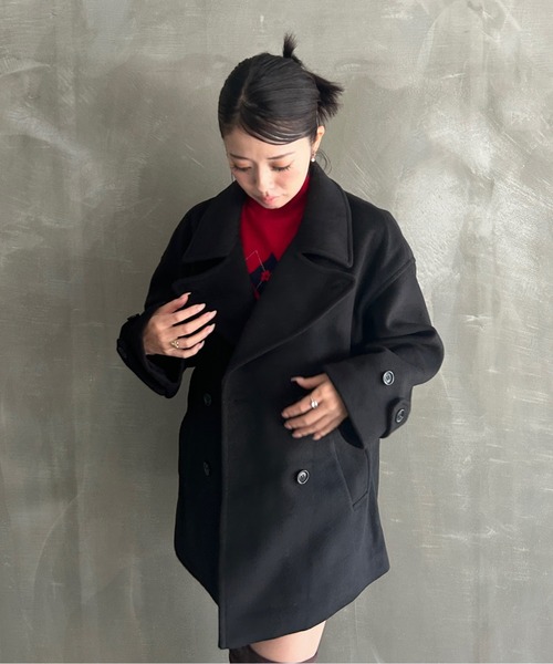 コート アウター スタンドネック ベーシックハーフコート FD24W412
