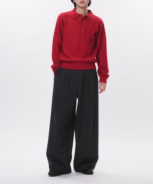 Adoon plain セーター ニット RAGLAN SLEEVE KNIT PORO / ラグラン