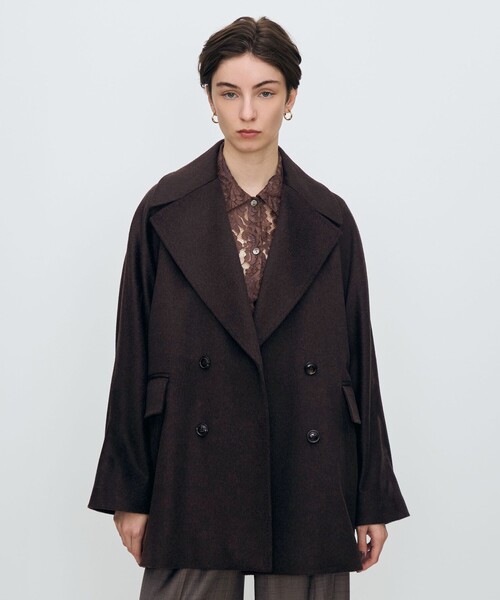 TOMORROWLAND collection ピーコート pコート ウェービーカシミヤ