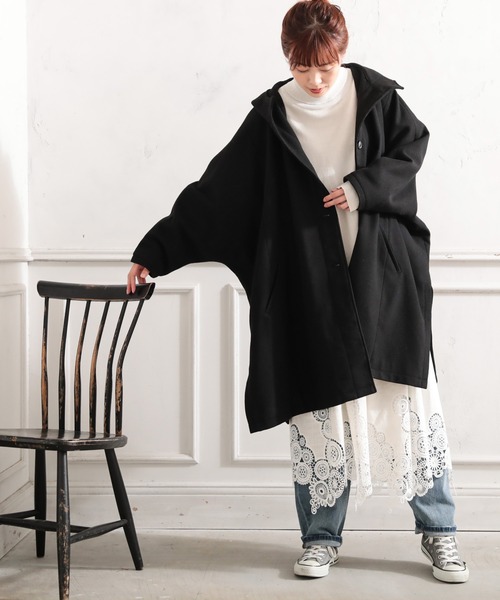 soulberry（ソウルベリー） ポンチョ ふわっとかぶるだけの黒い