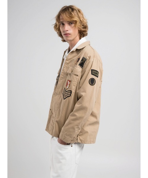REPLAY（リプレイ） ミリタリージャケット モッズコート パッチ付き