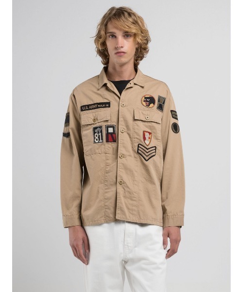 REPLAY（リプレイ） ミリタリージャケット モッズコート パッチ付き