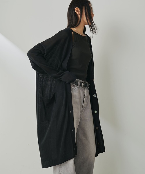 Whim Gazette（ウィム ガゼット） カーディガン ハイゲージテンジク