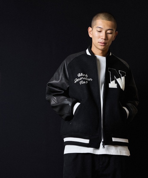 NUMBER (N)INE（ナンバーナイン） スタジャン RAGLAN SLEEVE ZIPPER