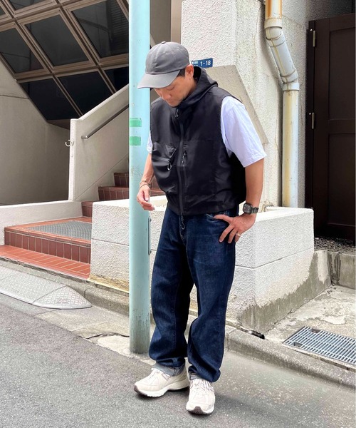 NO NEED（ノーニード） ベスト ジレ ショート丈フード付きミリタリー