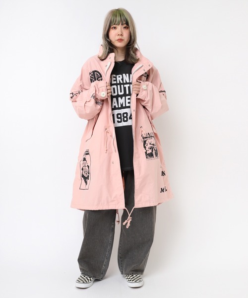 RNA（アールエヌエー） モッズコート コート C0783 マルチプリント