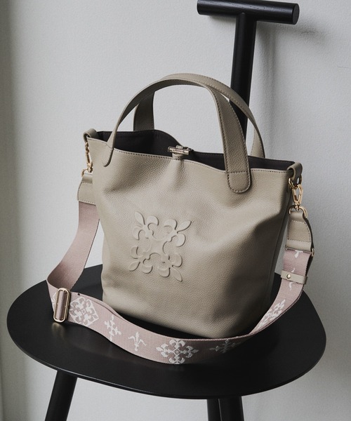 russet（ラシット） トートバッグ エンボスモノグラム2WAYミニトート