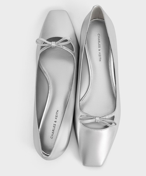 CHARLES ＆ KEITH（チャールズ&キース） バレエシューズ パンプス ボウ