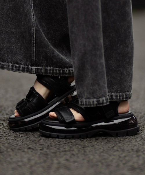 CLEL（クレイル） サンダル 「CLEL」Air Cushion High Sole Sandal