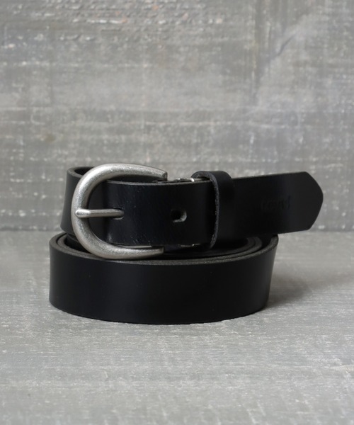 Levi's（リーバイス） ベルト 25mm 本革 ナローレザーベルト メンズ