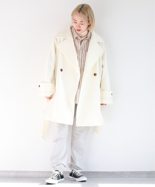 cepo（セポ） ピーコート pコート メルトンハイネックハーフコート