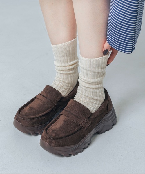 EVOL（イーボル） ローファー 「S-LLサイズ展開・軽量」スニーカー