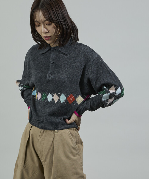 FREAK'S STORE（フリークスストア） ニット セーター 配色 ミニ
