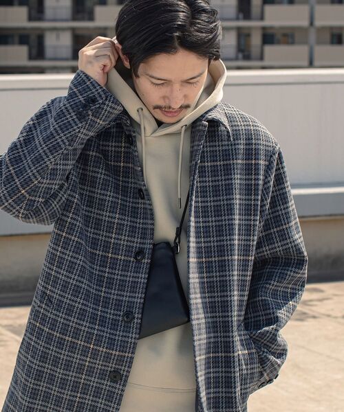 SHIPS（シップス） ステンカラーコート SMALL ネイビー メンズ