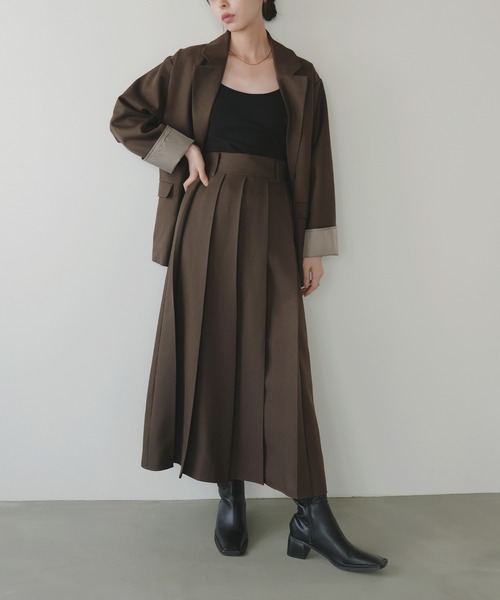 LIAN（リアン） スカート プリーツスリットスカート : ZOZOTOWN Yahoo