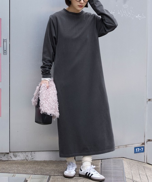 THE NORTH FACE（ザ ノースフェイス） 長袖ワンピース L グレー