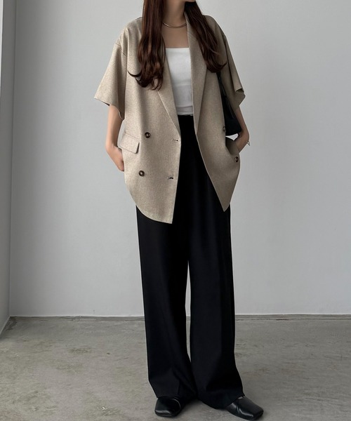 callautia（カラウティア） ジャケット テーラードジャケット リネン