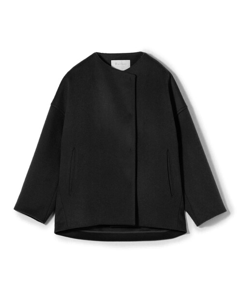 Ballsey（ボールジィ） ノーカラーコート コート ウールカシミヤ