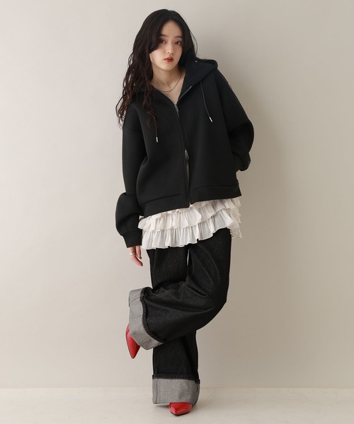 RAGEBLUE（レイジブルー） パーカー Wジップ/ポンチショートパーカー