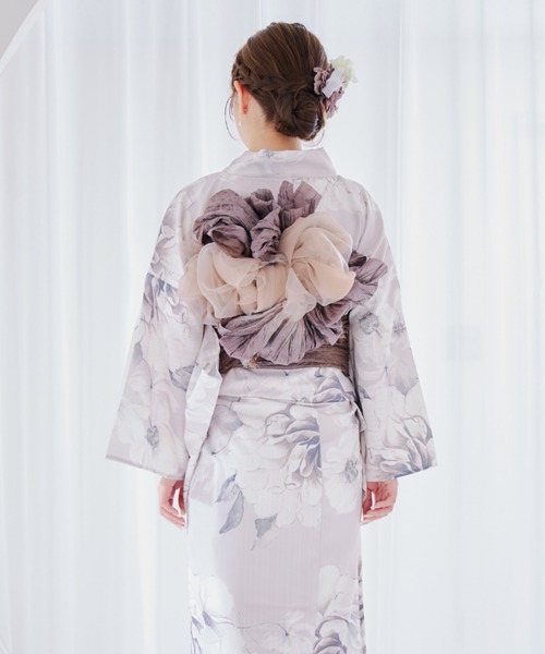 sugar nine 浴衣コーデを華やかにするオーガンジー兵児帯 レディース