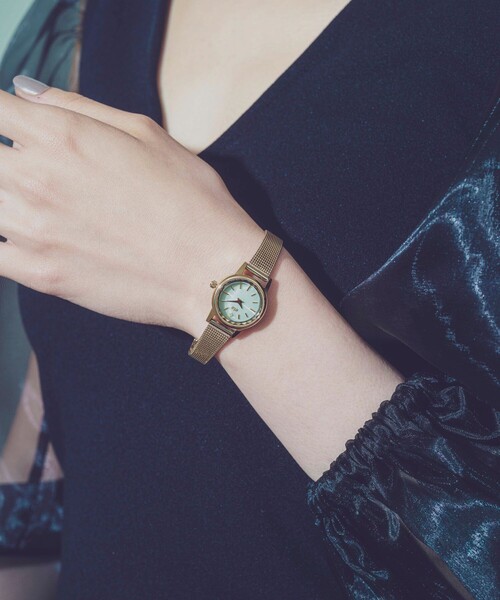 ete（エテ） 腕時計 ソーラーウォッチ メッシュベルト レディース