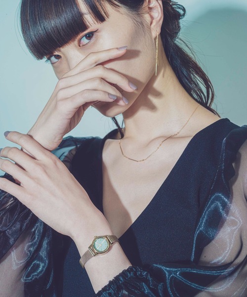 ete（エテ） 腕時計 ソーラーウォッチ メッシュベルト レディース