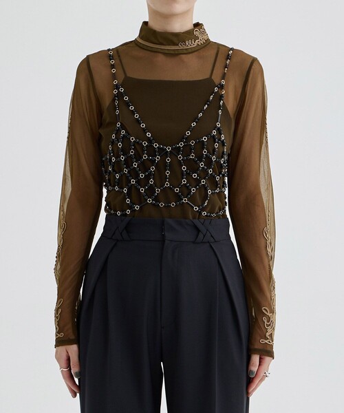 MURAL（ミューラル） ベスト ジレ 「MURRAL/ミューラル」Jewel bustier