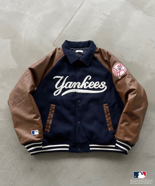 Perushu スタジャン MEDIUM ネイビー メンズ : ZOZOTOWN Yahoo!店