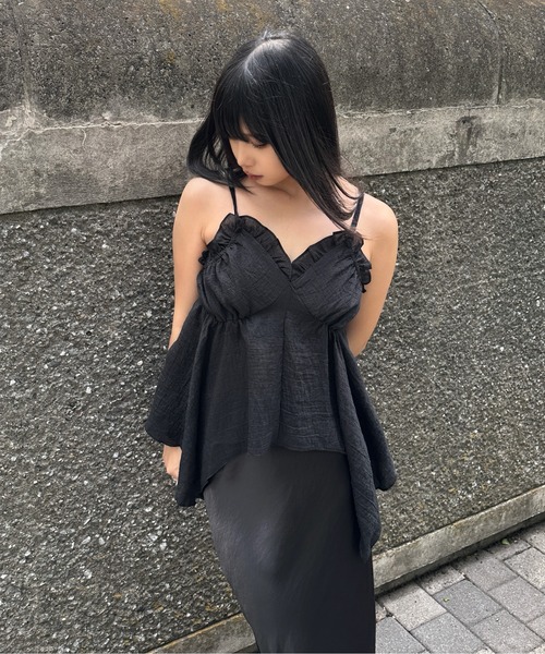 LVEU.（ラブユ） キャミソール 「LVEU.」フリルキャミビスチェ