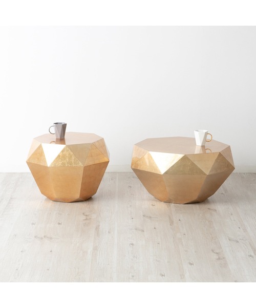 Francfranc（フランフラン） 家具 ダイヤモンドテーブル L ゴールド