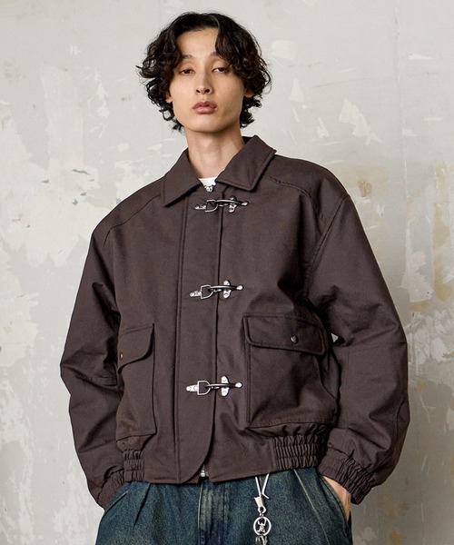 Bleme ブルゾン アウター ファイヤーマン 中綿ボリューム オイルド