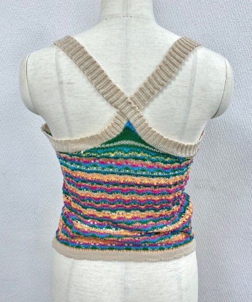 LADY LIKE（レディライク） キャミソール バッククロスかぎ編みシアー