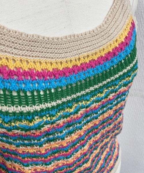 LADY LIKE（レディライク） キャミソール バッククロスかぎ編みシアー