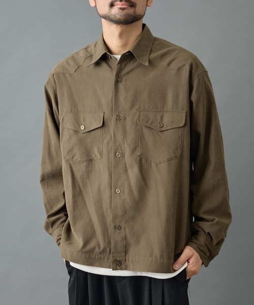 COLONY 2139（コロニー トゥーワンスリーナイン） シャツ ナローピーチ