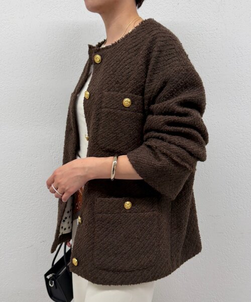 Loungedress（ラウンジドレス） ジャケット ノーカラージャケット