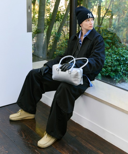 soerte ハンドバッグ Square Utility Leather Bag / スクエアレザー